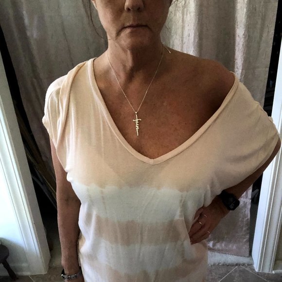 Posh show. 😊 2 for $10 Oversized off the shoulder top - Picture 2 of 2